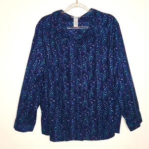 Catherines  Corduroy Long Sleeve Button Up Shirt Womens size 3X